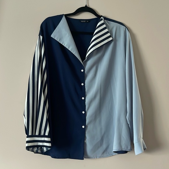 Mismatched print blouse - Picture 1 of 3